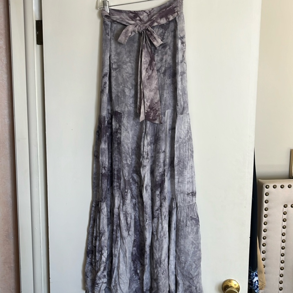 Palazzo tie front pant